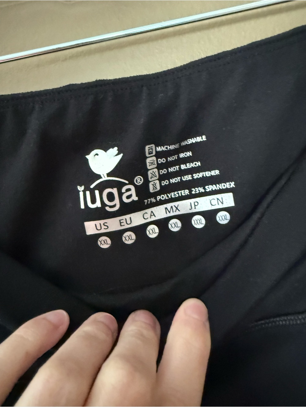 TWO PAIR IUGA Black Women's High-Rise Biker Shorts - Picture 2 of 5